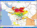 Radar Image of Seattle-Tacoma area obtained from NWSGet. Running PMapServer7.05.